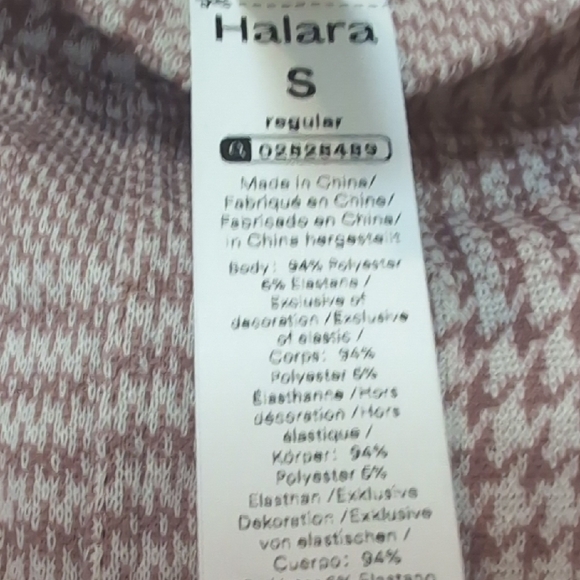 HALARA Plaid Women's Pants in Pink and White - Picture 2 of 6